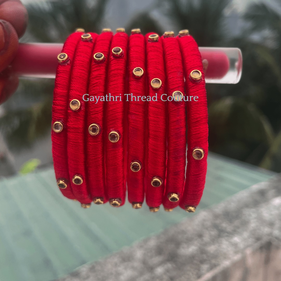 Silk Thread Bangle - 12