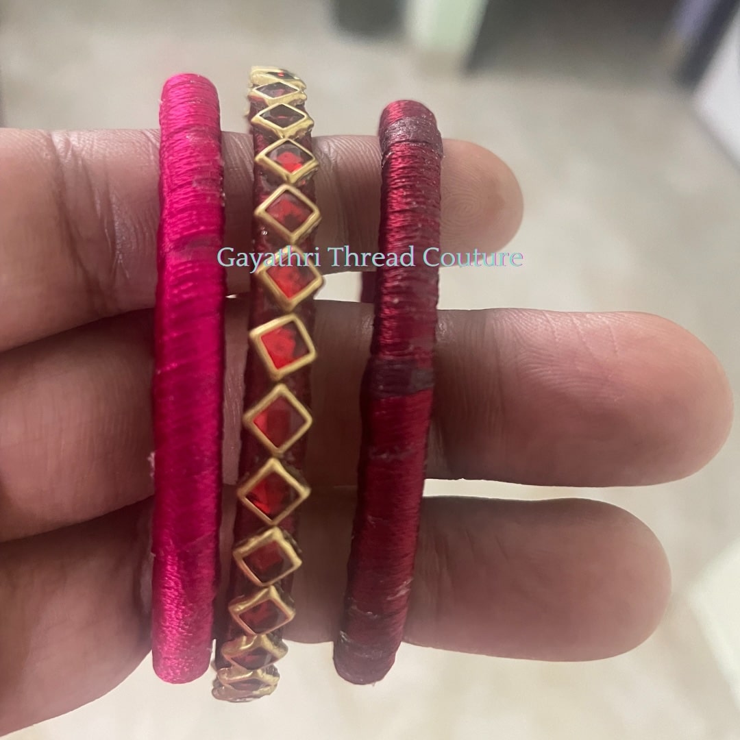 Silk Thread Bangle - 25