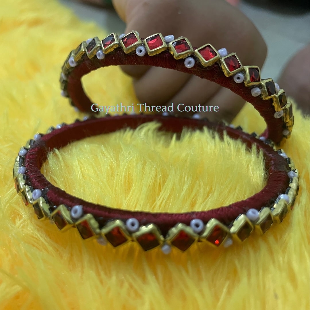 Silk Thread Bangle - 28