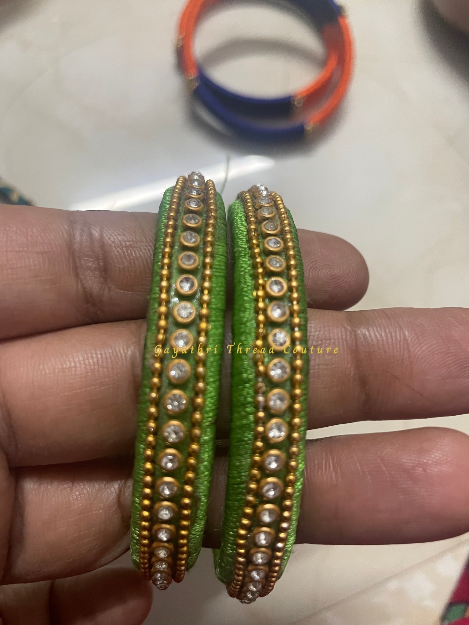 Silk Thread Bangle - 4